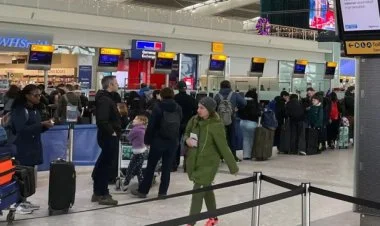Hitrou hava limanında uçuşlar ləğv edilib
