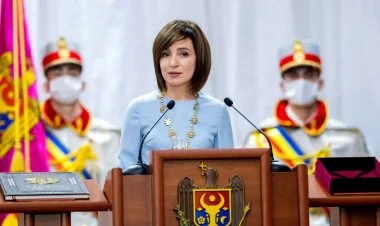 Moldova Prezidenti Maya Sandunun andiçmə mərasimi keçirilib