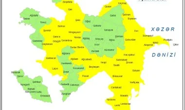 Küləkli hava şəraiti ilə bağlı sarı xəbərdarlıq verilib