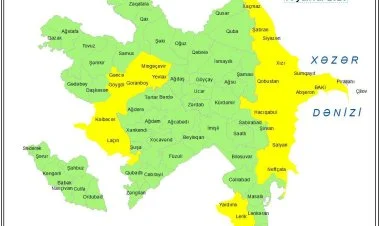 Küləkli hava şəraiti ilə bağlı sarı xəbərdarlıq verilib