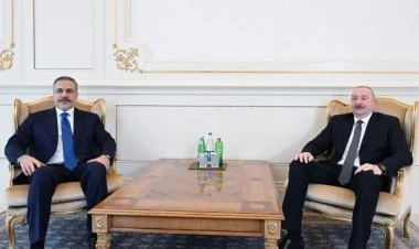 İlham Əliyev Hakan Fidanı qəbul edib