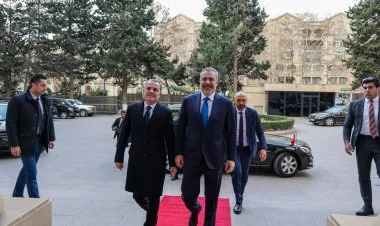 Ceyhun Bayramov və Hakan Fidan XİN binasında görüşüblər FOTO