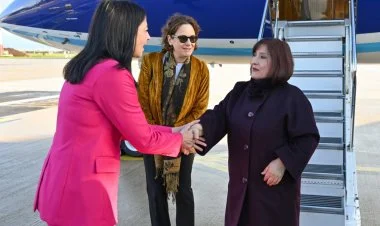 MM sədri Sahibə Qafarova İtaliyaya rəsmi səfərə gəlib