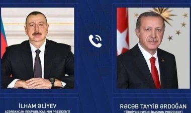 İlham Əliyev Rəcəb Tayyib Ərdoğana zəng edib