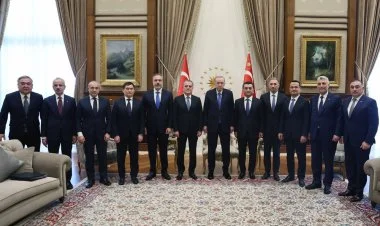 Ərdoğan Azərbaycan və Özbəkistan nazirləri ilə görüşüb