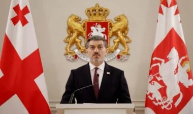 Tbilisidəki prezident iqamətgahından Aİ bayrağı götürülüb