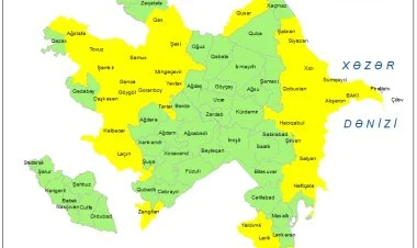 Küləkli hava şəraiti ilə bağlı sarı xəbərdarlıq elan edilib