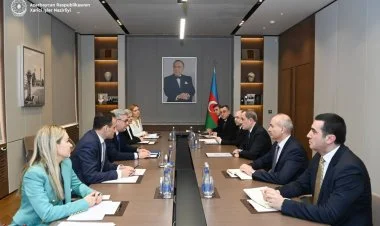 Ceyhun Bayramov Sloveniyanın dövlət katibi ilə görüşüb