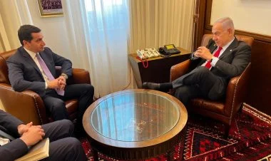 Hikmət Hacıyev Benyamin Netanyahu ilə görüşüb