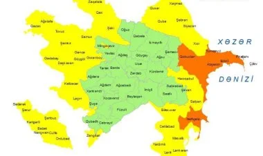 Külək ilə bağlı sarı və narıncı xəbərdarlıqlar verildi
