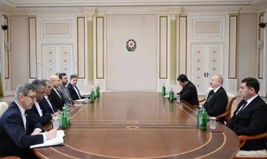 İlham Əliyev İran İslam Şurası Məclisinin sədrini qəbul edib
