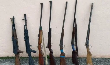 Tərtərdə kənddən silahlar aşkarlanıb