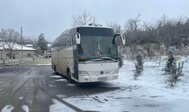Gəncədən Şuşaya ilk avtobus yola düşüb FOTO