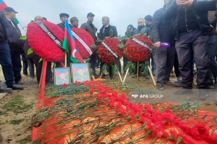 Şəhid Elşən Tağıyevin nəşinin qalıqları Salyanda dəfn olunub