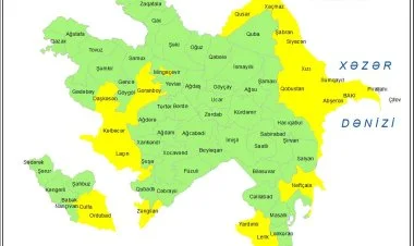 Küləkli hava şəraiti ilə bağlı sarı xəbərdarlıq verilib