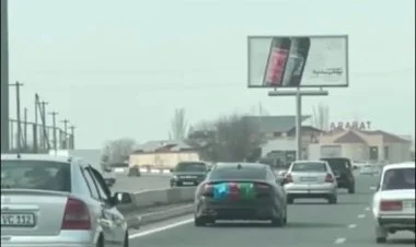 Erməni "avtoş" maşın nömrəsini Azərbaycan bayrağı ilə örtdü