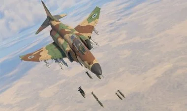 İsrail yenə Livanda "Hizbullah"ı bombalayır FOTO