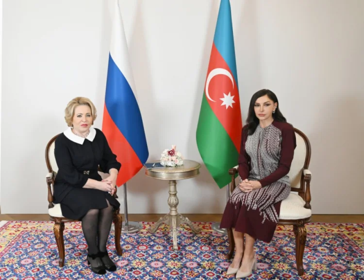 Mehriban Əliyeva Valentina Matviyenko ilə görüşüb