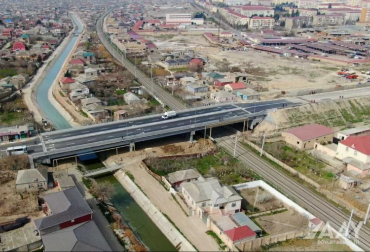 Sumqayıtı Saray ilə biləşdirən körpü istifadəyə verildi