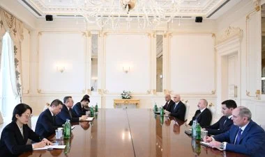 İlham Əliyev Çin KP MK-nin şöbə müdirini qəbul edib