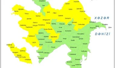 Küləkli hava şəraiti ilə bağlı sarı xəbərdarlıq verildi