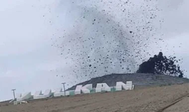 Lökbatanda palçıq vulkanı püskürüb