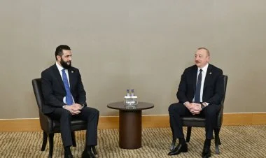 İlham Əliyev Əhməd Əl Şaraa ilə görüşüb YENİLƏNİB