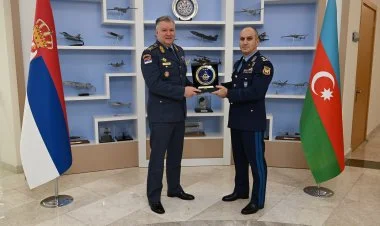 Azərbaycan və Serbiya HHQ komandanları görüşüb FOTO