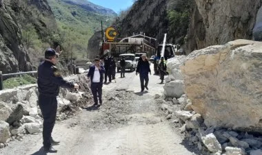 Qaya uçqununa görə bağlanan Quba-Qonaqkənd yolu açılıb