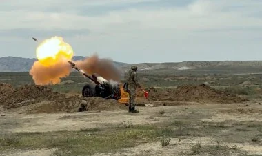 Artilleriya bölmələrində praktiki döyüş atışları keçirilib