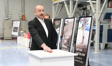 İlham Əliyev Sumqayıt Kimya Sənaye Parkında açılışlar edib