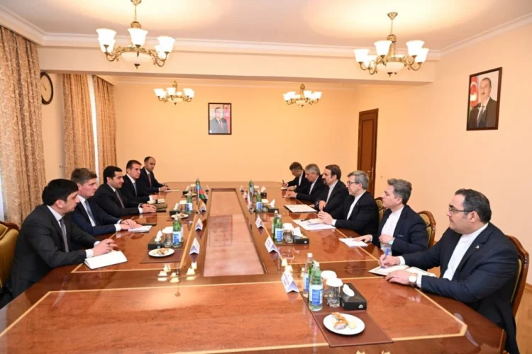 Hikmət Hacıyev Mehdi Sənayi ilə görüşüb