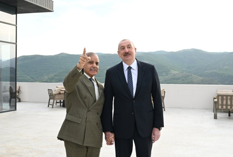 İlham Əliyevin Şahbaz Şərif ilə geniş tərkibdə görüşü olub - ANS - Xəbərlər