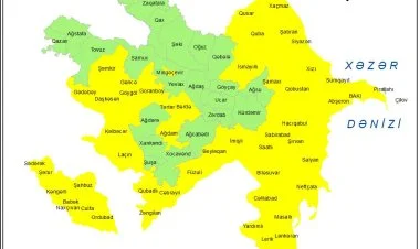 Küləkli hava şəraiti ilə bağlı sarı xəbərdarlıq verilib