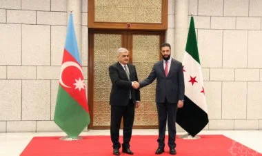 Samir Şərifov Suriyada Əl Şaraa ilə görüşüb