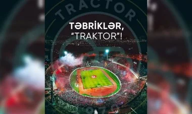 AFFA "Traktor"u təbrik edib