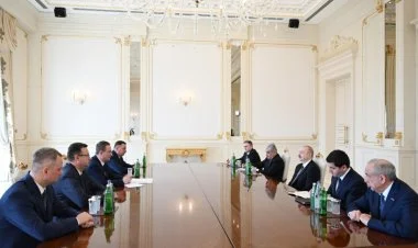 İlham Əliyev Belarusun Baş naziri Turçini qəbul edib