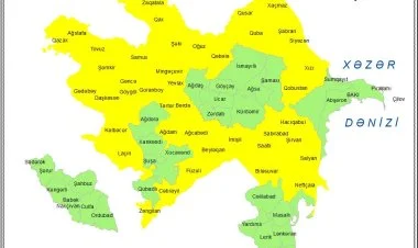 Küləkli hava ilə bağlı sarı xəbərdarlıq verilib