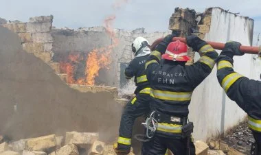 Güzdəkdə sexdə baş verən yanğın söndürülüb VİDEO