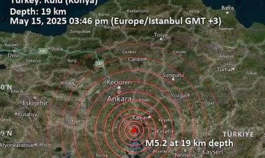 Konyadakı 5,2 maqnitudalı zəlzələ Ankarada da hiss edilib