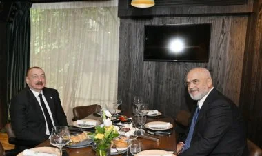 İlham Əliyevlə Edi Ramanın işçi nahar əsnasında görüşü olub