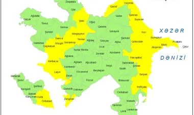 Küləkli hava şəraiti ilə bağlı sarı xəbərdarlıq verilib