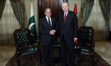 Ərdoğan Ankarada Şahbaz Şərifi qəbul edib