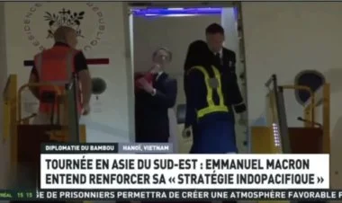 Makronun arvadının ona sillə vurması videoya düşüb