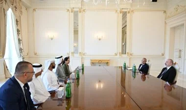 İlham Əliyev BƏƏ-nin iş adamlarını qəbul edib