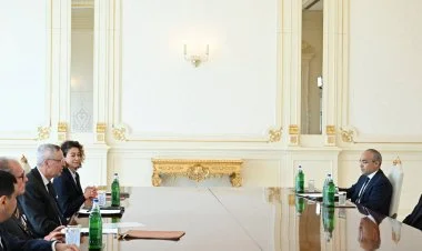 İlham Əliyev Mixael Harmsı qəbul edib YENİLƏNİB