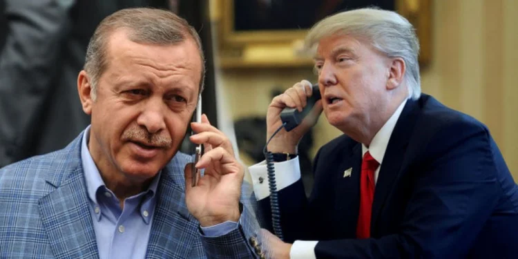 Ərdoğan Trampla telefonla danışıb
