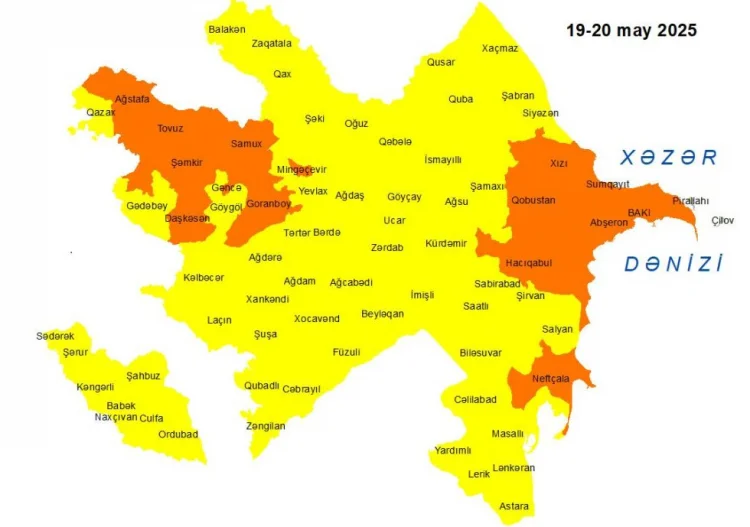 Küləkli hava şəraiti ilə bağlı xəbərdarlıq edilib