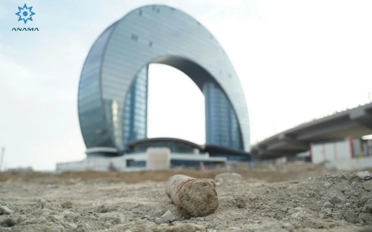 “Port Baku” ərazisində hərbi sursat aşkar edilib FOTO