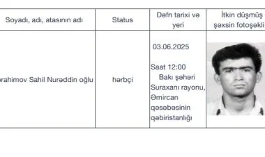 I Qarabağ müharibəsinin daha bir itkin-şəhidi dəfn olunacaq